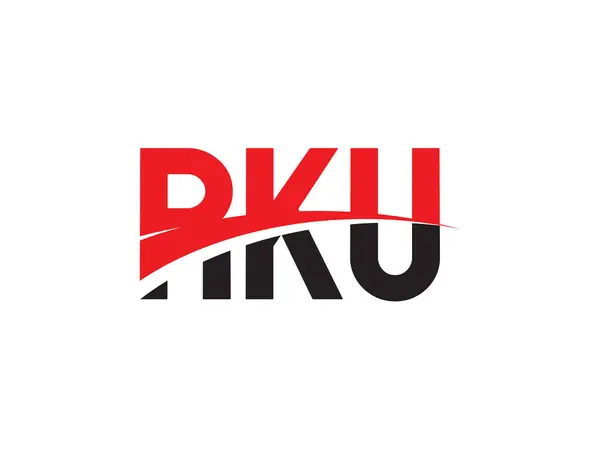 Rkuの頭文字ロゴデザインベクトルテンプレート 企業アイデンティティの創造的なシンボル — ストックベクタ