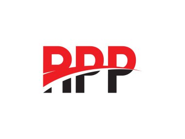 RPP ilk harf logo tasarım vektör şablonu. kurumsal iş kimliği için yaratıcı sembol.
