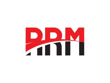 RRM ilk harf logo tasarım vektör şablonu. kurumsal iş kimliği için yaratıcı sembol.