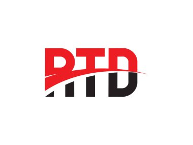 RTD ilk harf logo tasarım vektör şablonu. kurumsal iş kimliği için yaratıcı sembol.