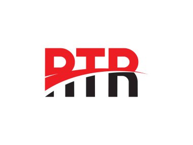 RTR ilk harf logo tasarım vektör şablonu. kurumsal iş kimliği için yaratıcı sembol.