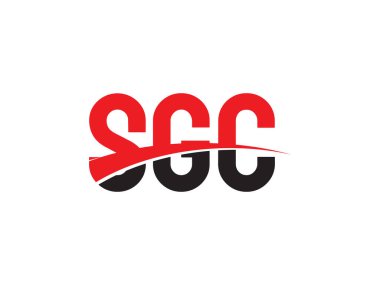 Beyaz arkaplan ve vektör logosunda SGC harfleri izole edildi