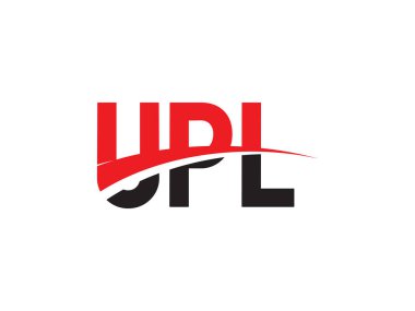 Beyaz arkaplanda izole edilmiş UPL harfleri, vektör logosu