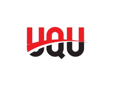 Beyaz arkaplanda izole edilmiş UQU harfleri, vektör logosu