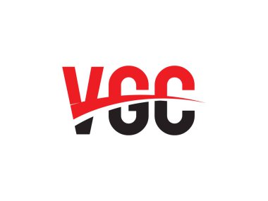 vgc harfleri beyaz arkaplan, vektör logosu üzerinde izole