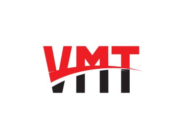 Beyaz arkaplanda vmt harfleri izole edilmiş, vektör logosu