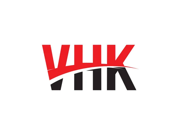 Vhk Буквы Изолированы Белом Фоне Векторный Логотип — стоковый вектор