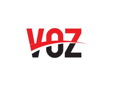 voz harfleri beyaz arkaplanda izole edildi, vektör logosu