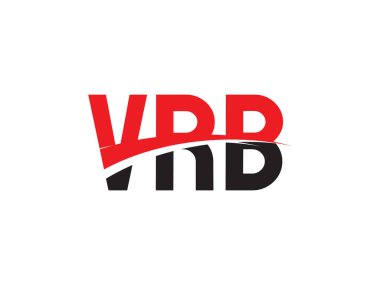 vrb harfleri beyaz arkaplanda izole edildi, vektör logosu