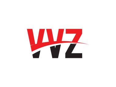 Beyaz arkaplanda vvvz harfleri izole edildi, vektör logosu