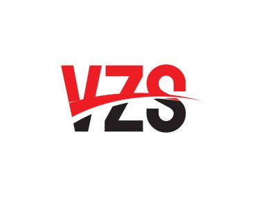 Beyaz arkaplanda vz harfleri izole edilmiş, vektör logosu
