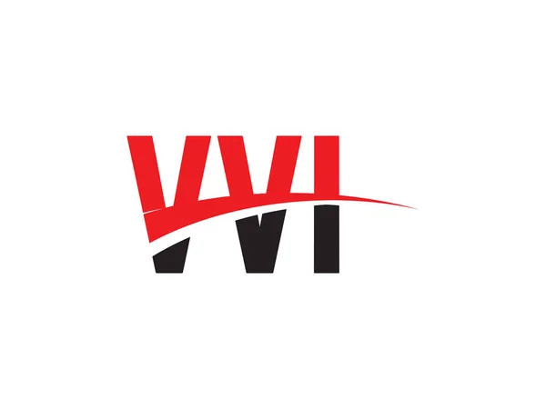 Vvi Буквы Изолированы Белом Фоне Векторный Логотип — стоковый вектор