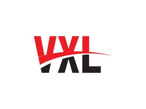 Vxl Буквы Изолированы Белом Фоне Векторный Логотип — стоковый вектор