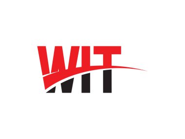 Beyaz arkaplanda izole WIT harfleri, vektör logosu