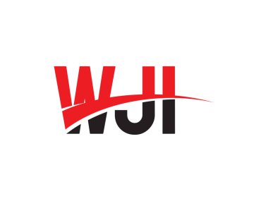 Beyaz arkaplanda WJI harfleri izole edildi, vektör logosu