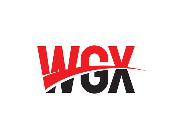 Wgx Letters Geïsoleerd Witte Achtergrond Vector Logo — Stockvector