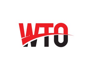 wto harfleri beyaz arkaplan, vektör logosu üzerinde izole
