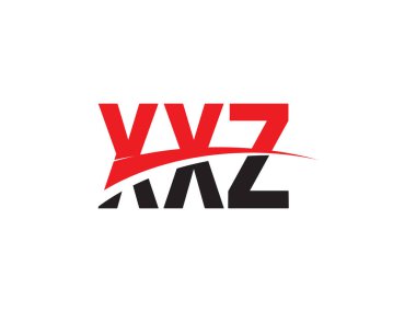 xxz harfleri beyaz arkaplanda izole edildi, vektör logosu