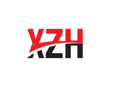 xzh harfleri beyaz arkaplanda izole edildi, vektör logosu