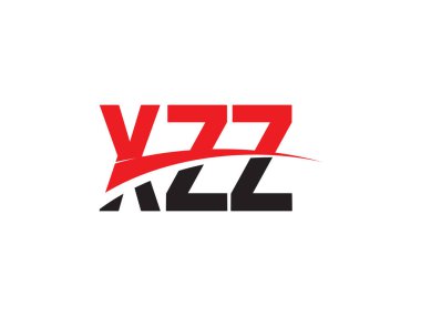 xzz harfleri beyaz arkaplanda izole edildi, vektör logosu