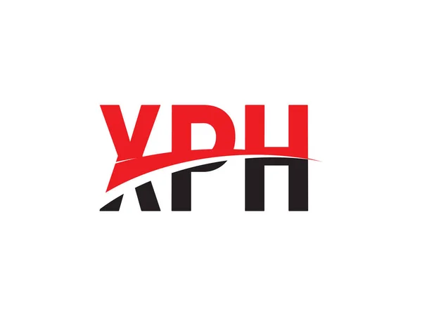 Xph Písmena Izolovaná Bílém Pozadí Vektorové Logo — Stockový vektor