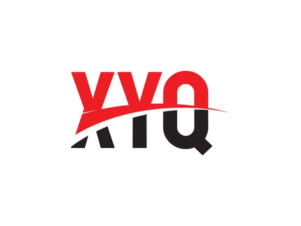 Letras Xyq Isolado Fundo Branco Logotipo Vetor — Vetor de Stock