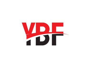 Beyaz arkaplanda ybf harfleri izole edilmiş, vektör logosu
