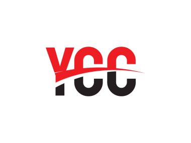 Beyaz arkaplanda yalıtılmış ycc harfleri, vektör logosu