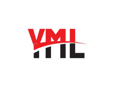 Beyaz arkaplanda izole edilmiş YML harfleri, vektör logosu