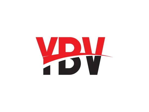 Letras Ybv Isolado Fundo Branco Logotipo Vetor — Vetor de Stock