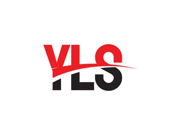 Letras Yls Aisladas Sobre Fondo Blanco Logotipo Vectorial — Vector de stock