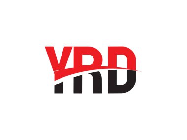 Beyaz arkaplan ve vektör logosunda YRD harfleri izole edildi