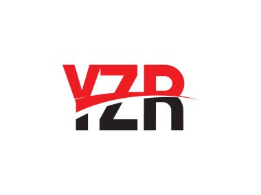 Beyaz arkaplandaki YZR harfleri, vektör logosu