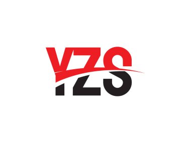 Beyaz arkaplandaki YZS harfleri, vektör logosu
