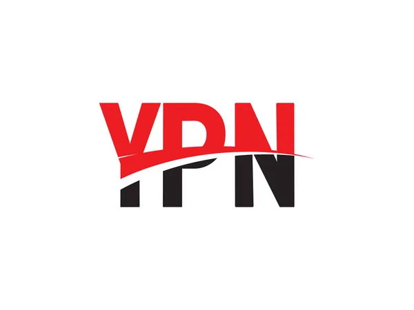 Ypn Буквы Изолированы Белом Фоне Векторный Логотип — стоковый вектор