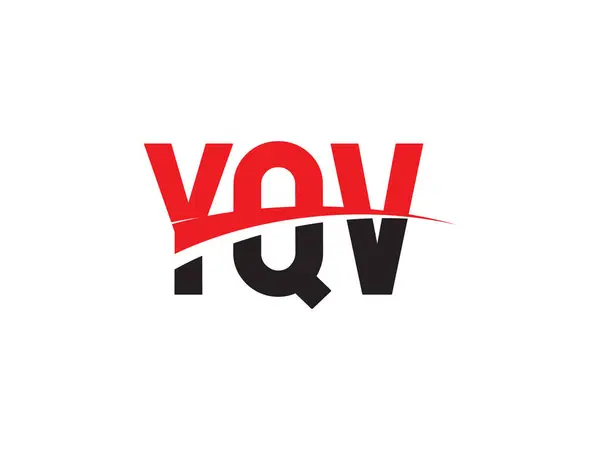Yqv Буквы Изолированы Белом Фоне Векторный Логотип — стоковый вектор