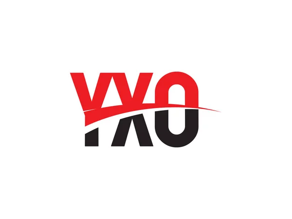 Yxo Letras Isoladas Fundo Branco Logotipo Vetor — Vetor de Stock
