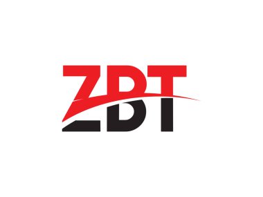 Beyaz arkaplanda izole edilmiş ZBT harfleri, vektör logosu