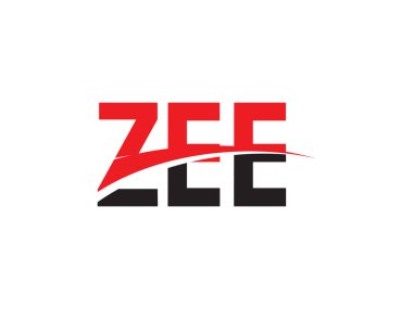 Beyaz arkaplan, vektör logosu üzerinde ZEE harfleri izole