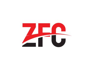 Beyaz arkaplan ve vektör logosunda ZFC harfleri izole edildi