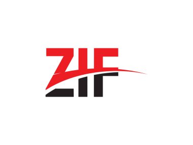 Beyaz arkaplan, vektör logosu üzerinde Zif harfleri izole