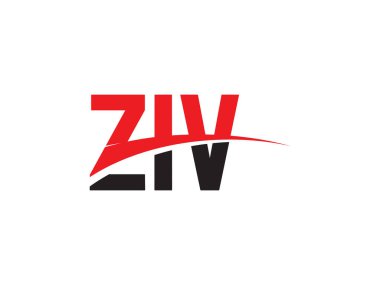Beyaz arkaplandaki ZIV harfleri, vektör logosu