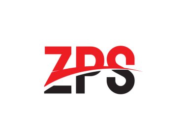 Beyaz arkaplanda izole edilmiş ZPS harfleri, vektör logosu