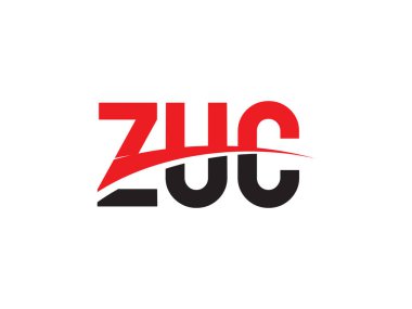 Beyaz arkaplan ve vektör logosunda ZUC harfleri izole edildi