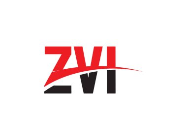 Beyaz arkaplandaki ZVI harfleri, vektör logosu
