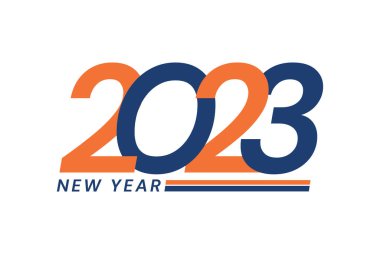 Sayı resmi tasarımı, logolar, mutlu yıllar 2023 tasarımı, vektör illüstrasyonu 