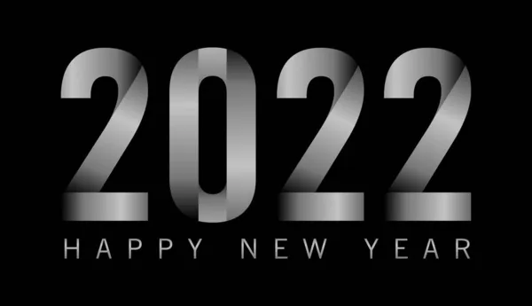 Number Image Design Creative Happy New Year 2022 Design Vector — Stock Vector