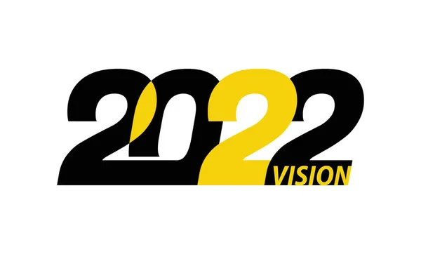 Buon Anno Visione 2022 Brochure Template Card Banner Illustrazione Vettoriale — Vettoriale Stock