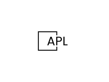 APL harfleri logo tasarım vektör şablonu 