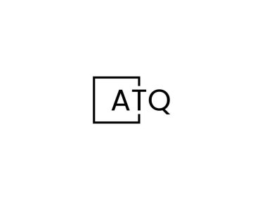 ATQ harfleri logo tasarım vektör şablonu